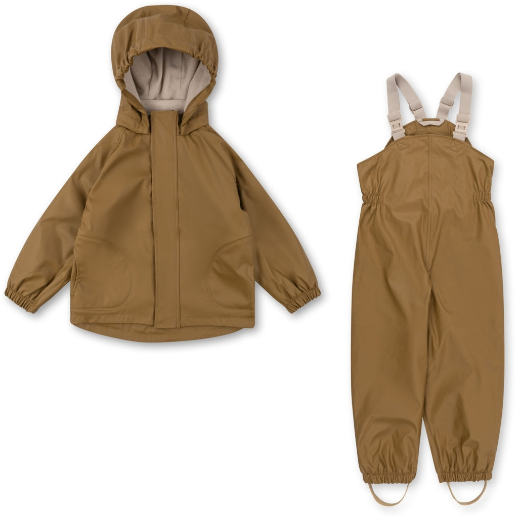 Kid's rainy palme rainwear setDull gold9m10yKonges Slojd Vintage