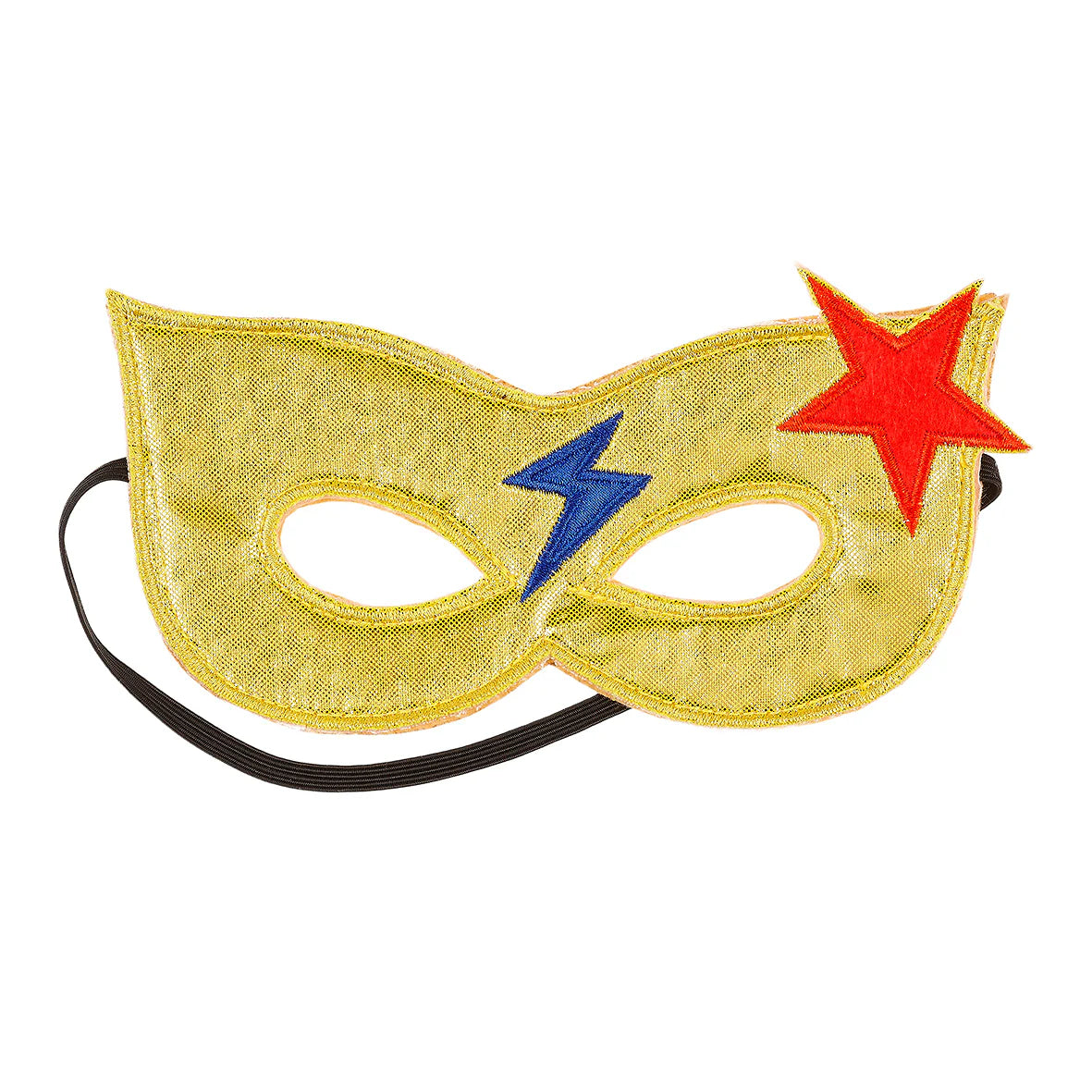 Παιδική μάσκα μεταμφίεσης super hero girl mask gold 3ετών+ Souza