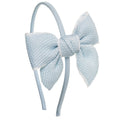 Textured ribbon hairbow with hairband +3 years - Siena