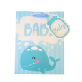Paper Gift Bag for newborns New Baby - Whale - Small 18x23x10cm and Medium 26x32x12cm