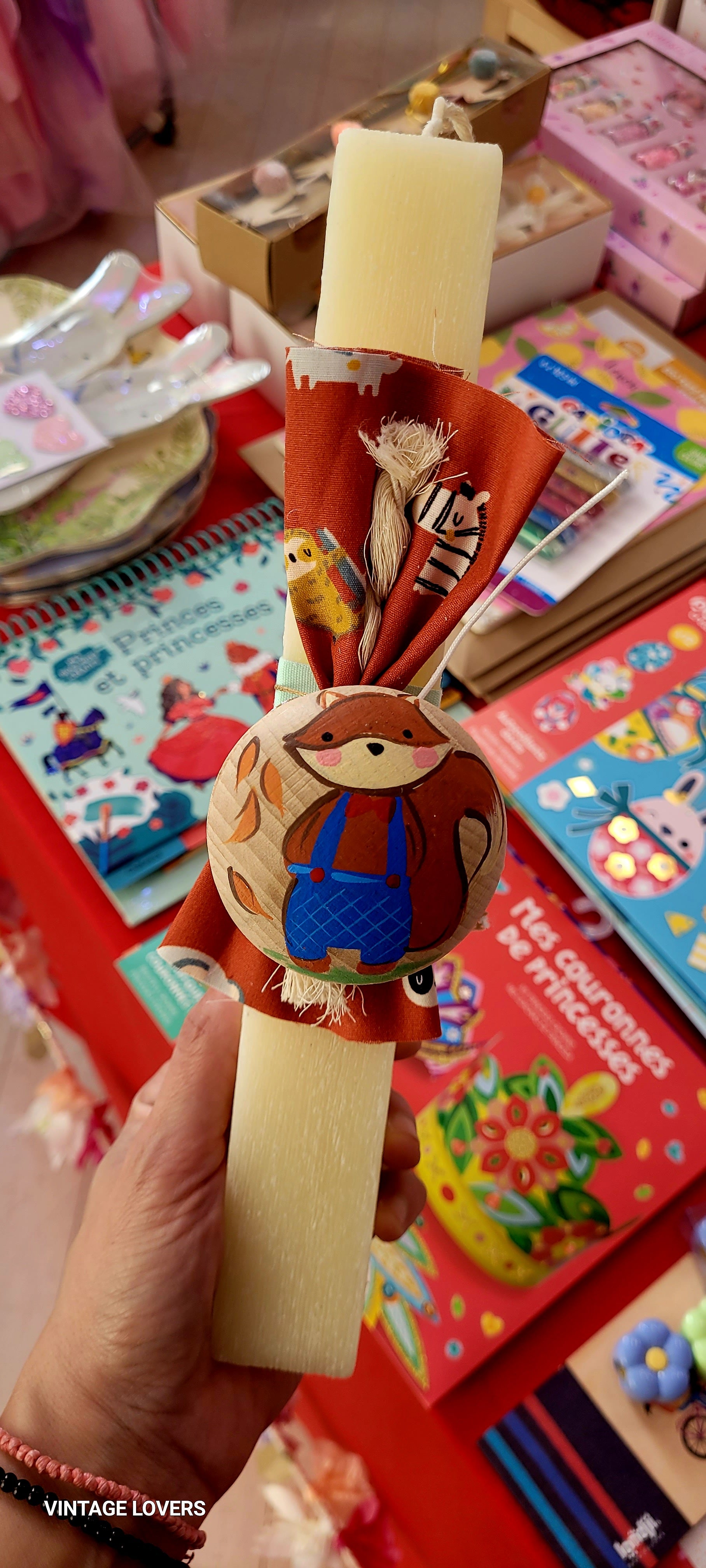 Children's Scratch Scented Candle Fox Yoyo 29cm