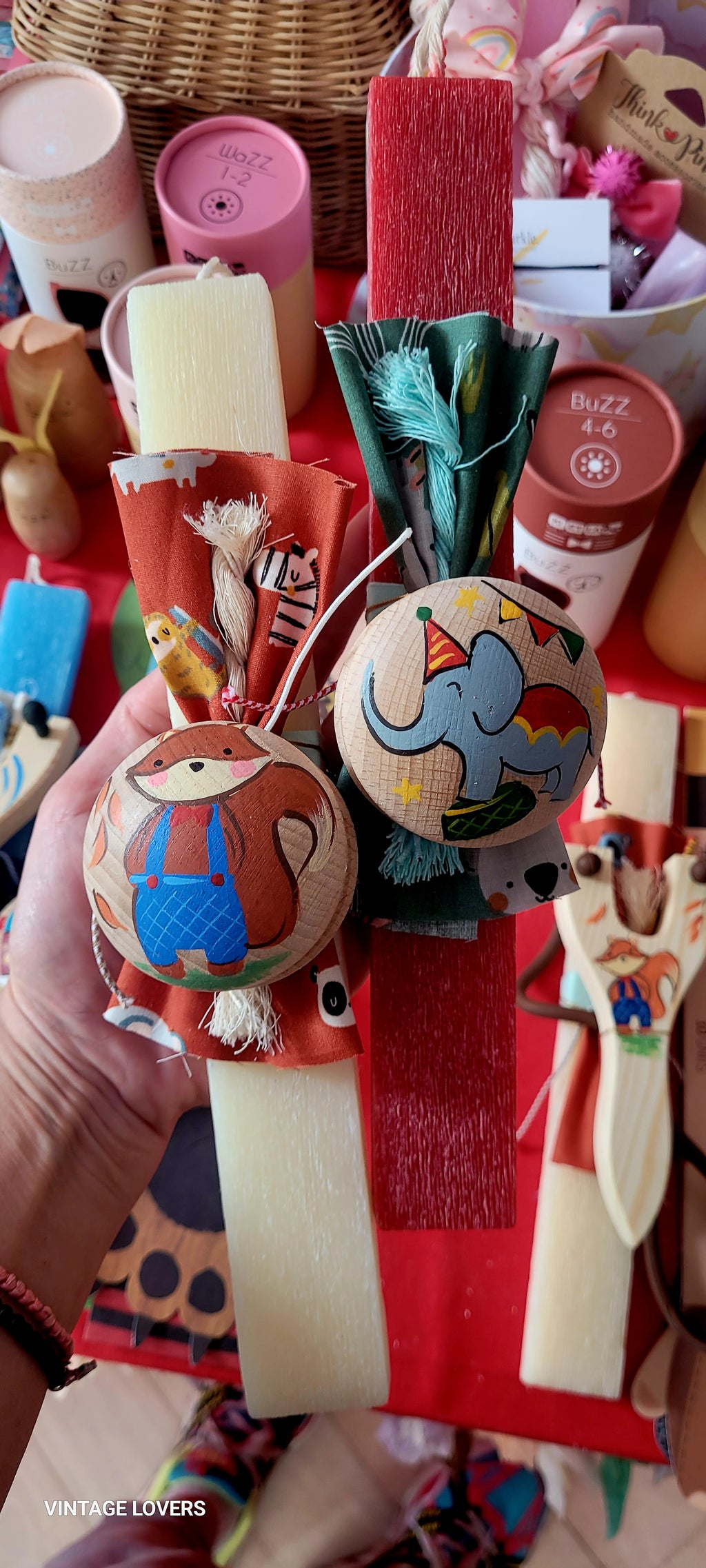 Children's Scratch Scented Candle Fox Yoyo 29cm