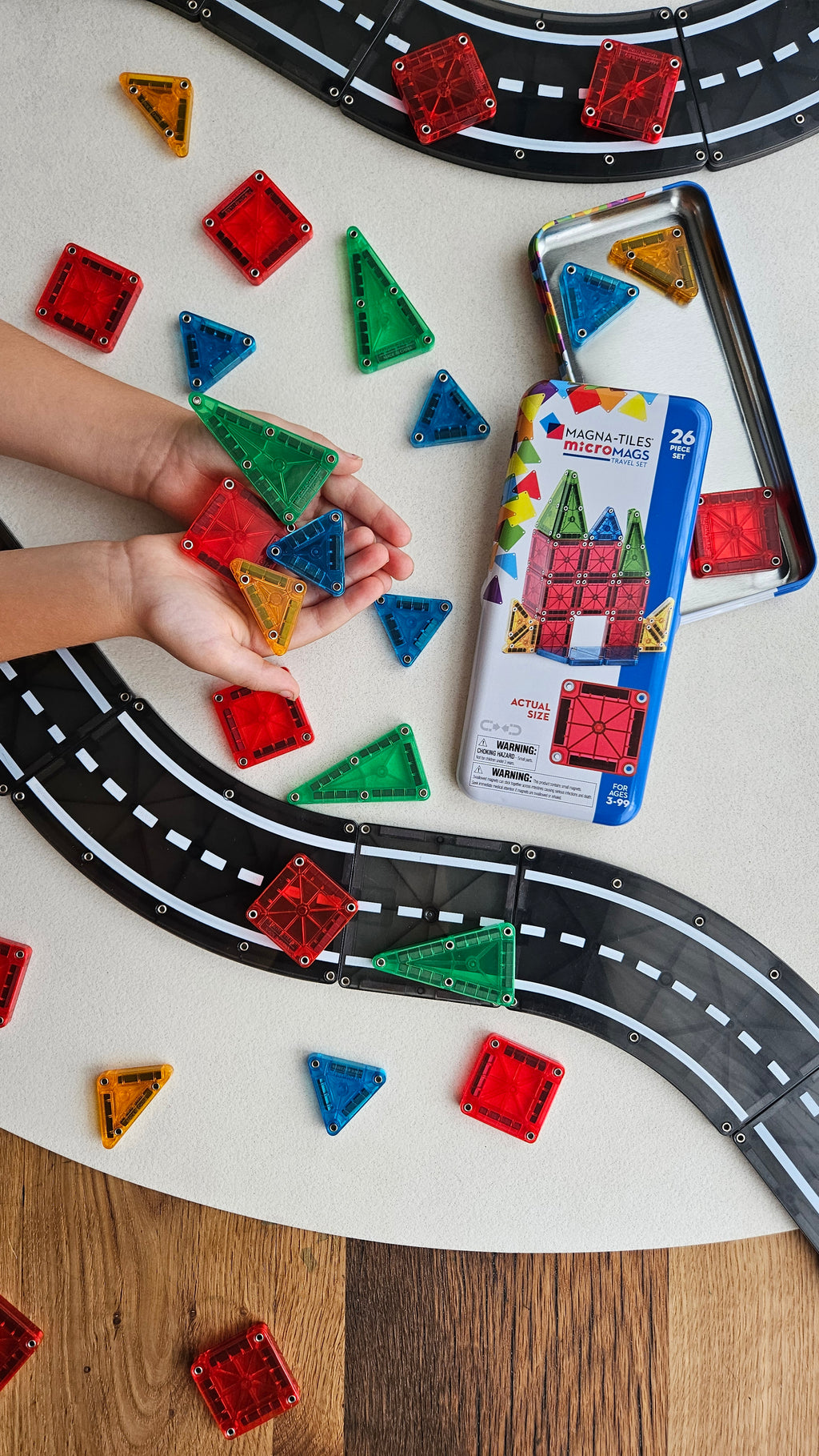 Μαγνητικό Παιχνίδι microMAGS Travel Set 26 Κομμάτια 3ετών+ Magna Tiles 244026