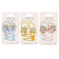 Set of 2 children's hair ties and 2 strawberries Vichy hair clips +3 years - Siena