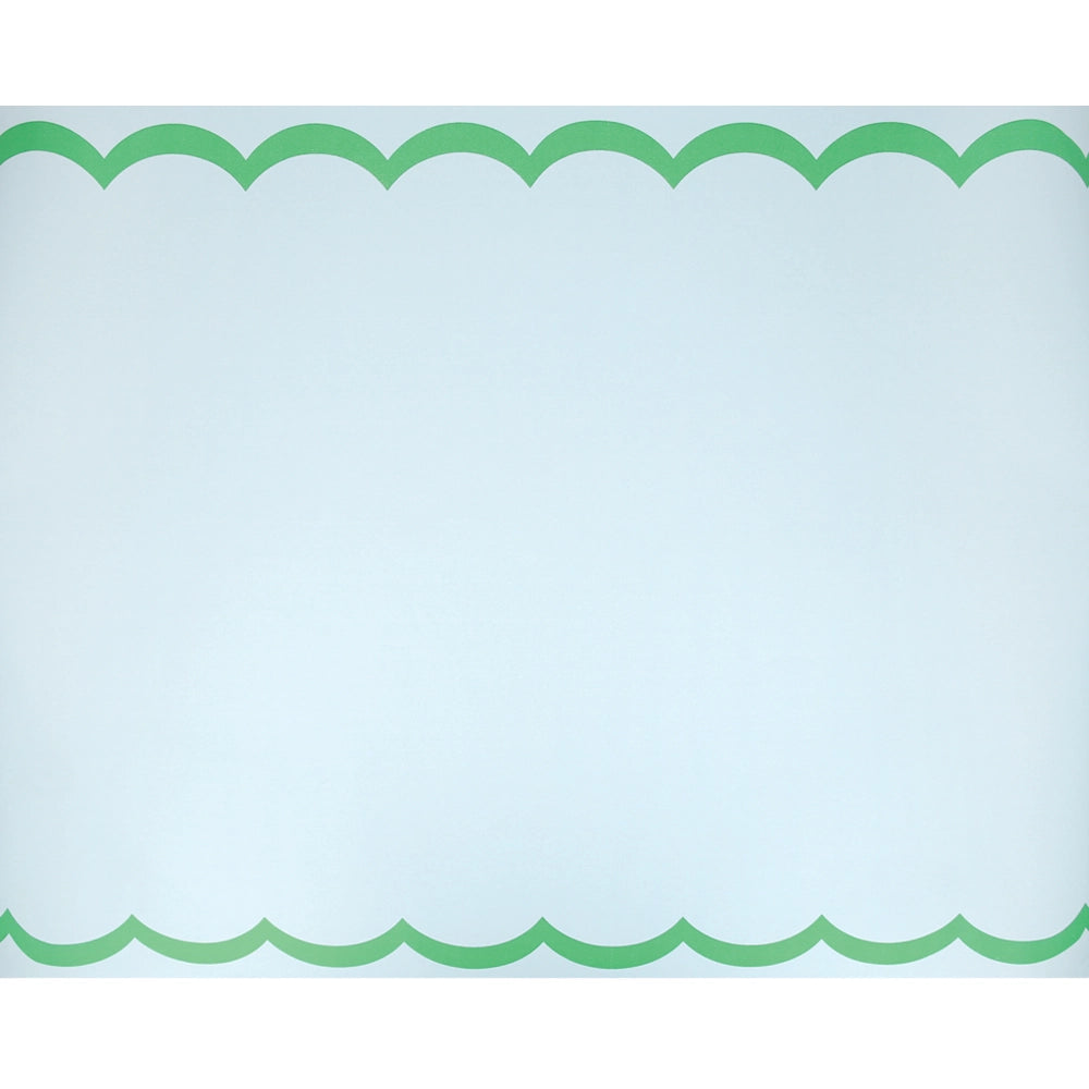 Ράνερ Διακόσμισης Scalloped Edge Blue Green