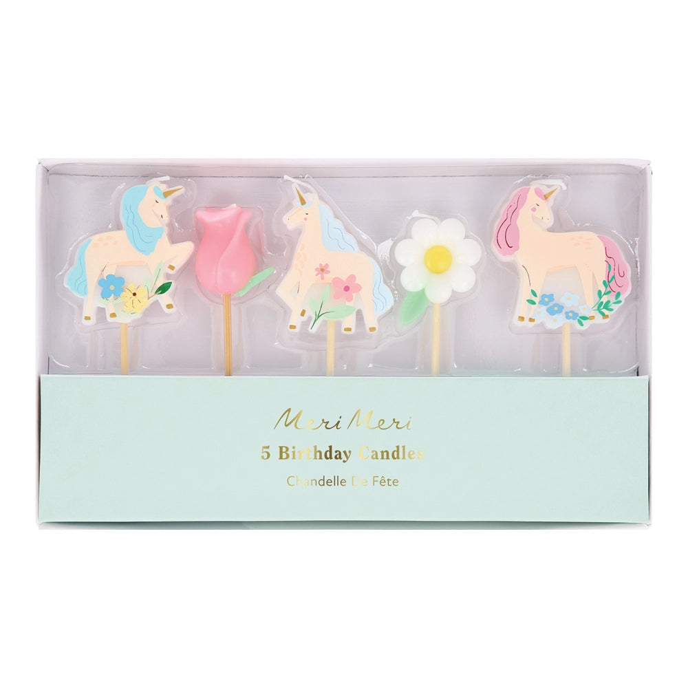 Κεράκια Meadow Unicorn ( 5 τμχ )