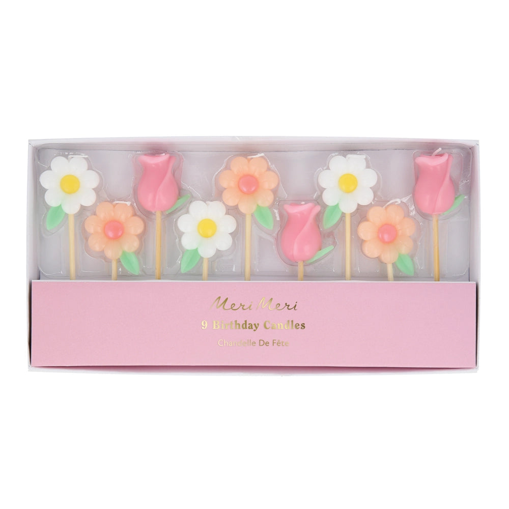 Κεράκια Molded Flower ( 9 τμχ )