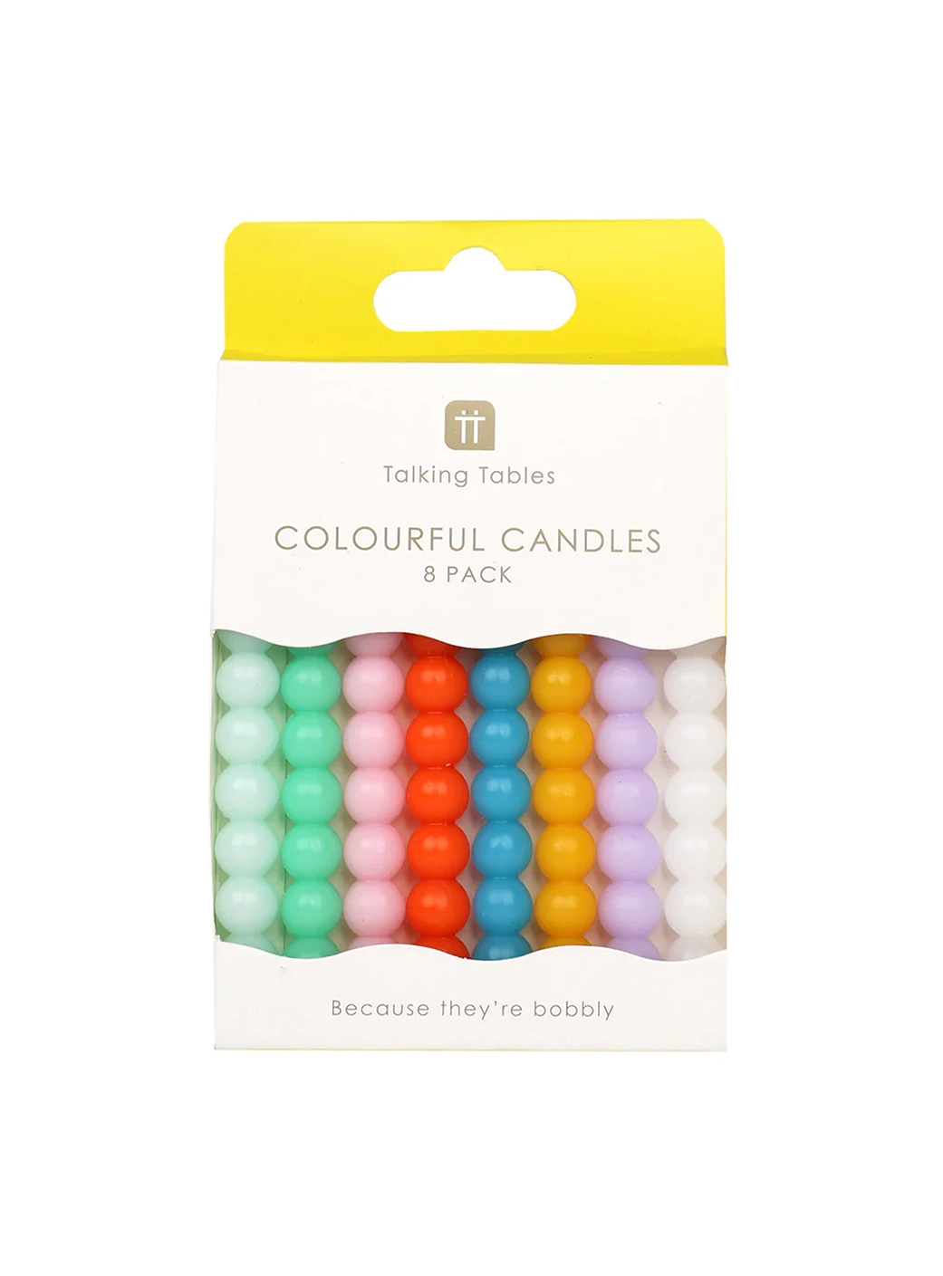 Κεράκια Πολύχρωμα Bobble ( 8τμχ )