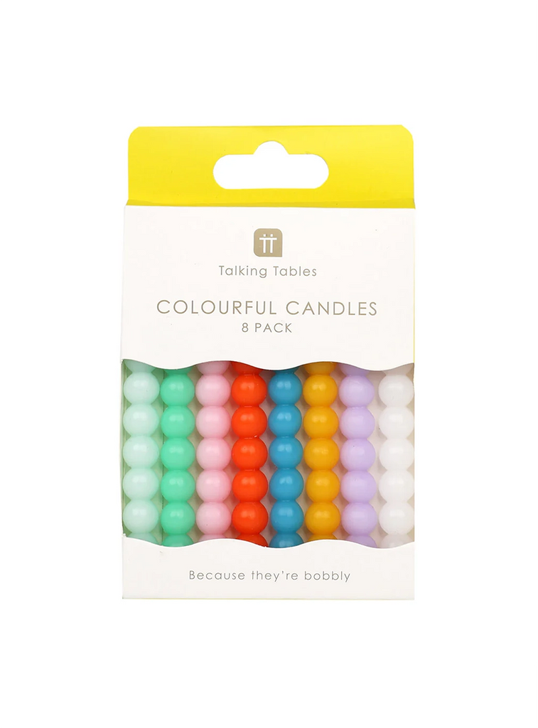 Κεράκια Πολύχρωμα Bobble ( 8τμχ )