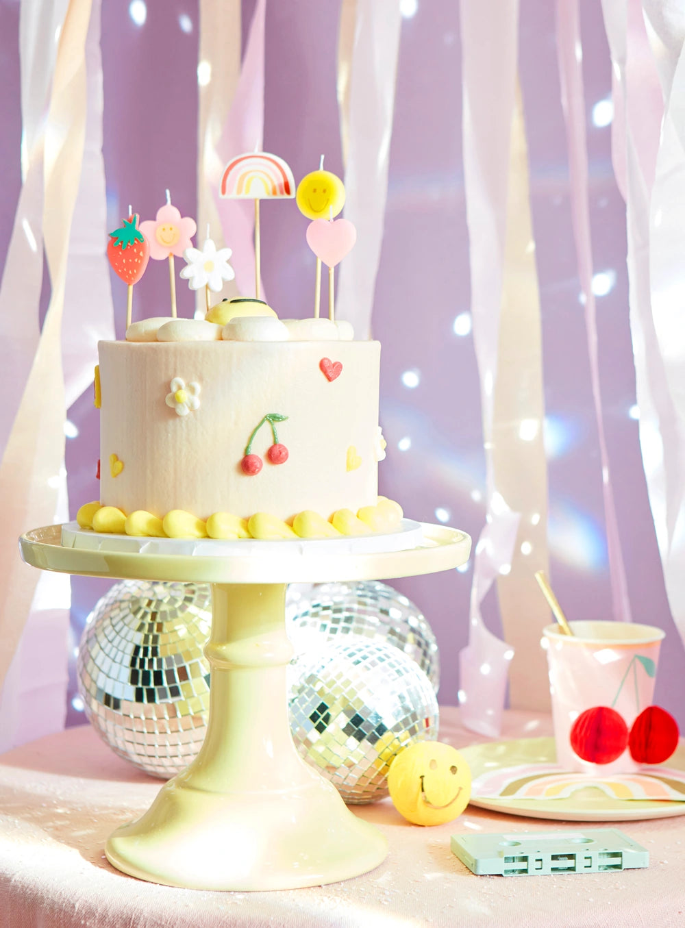 Κεράκια Happy Face Icons (6τμχ)