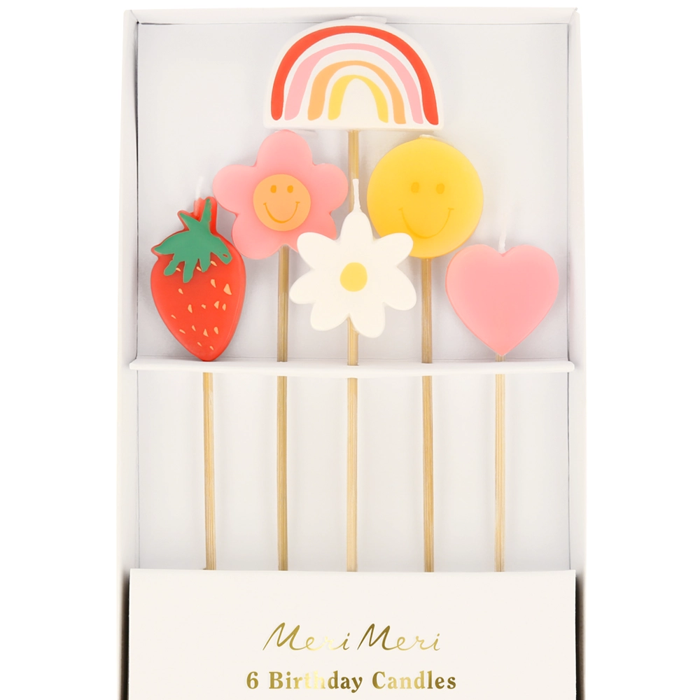 Κεράκια Happy Face Icons (6τμχ)