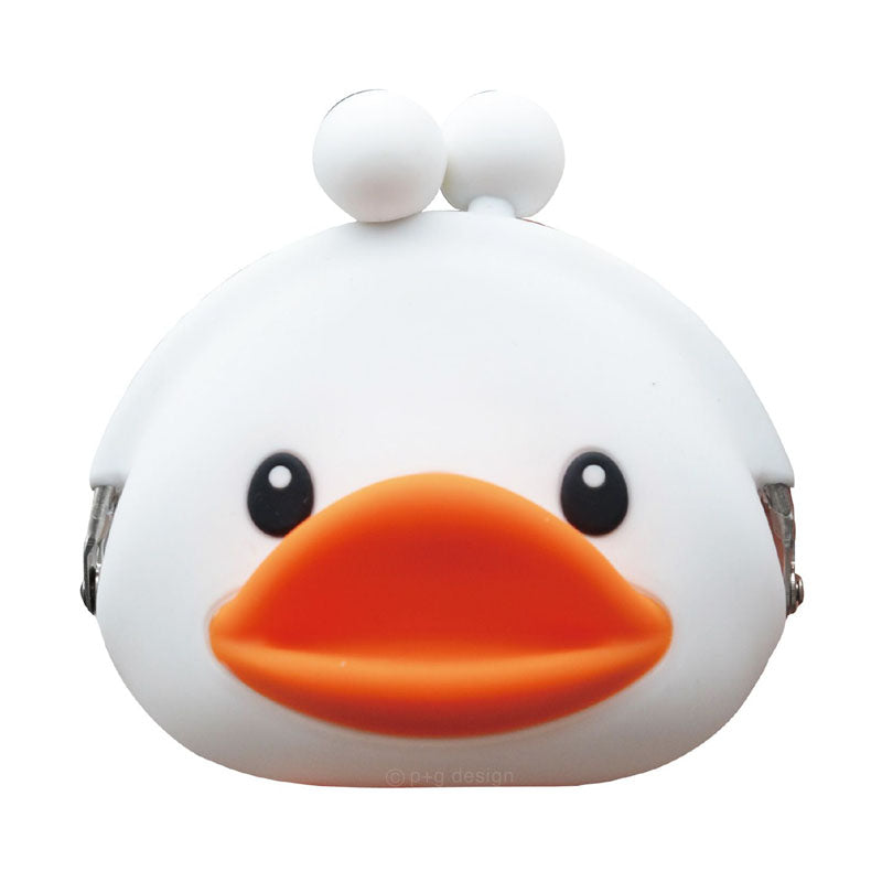 Kid's Wallet 3D Silicone Duck (White)  9x8x5cm