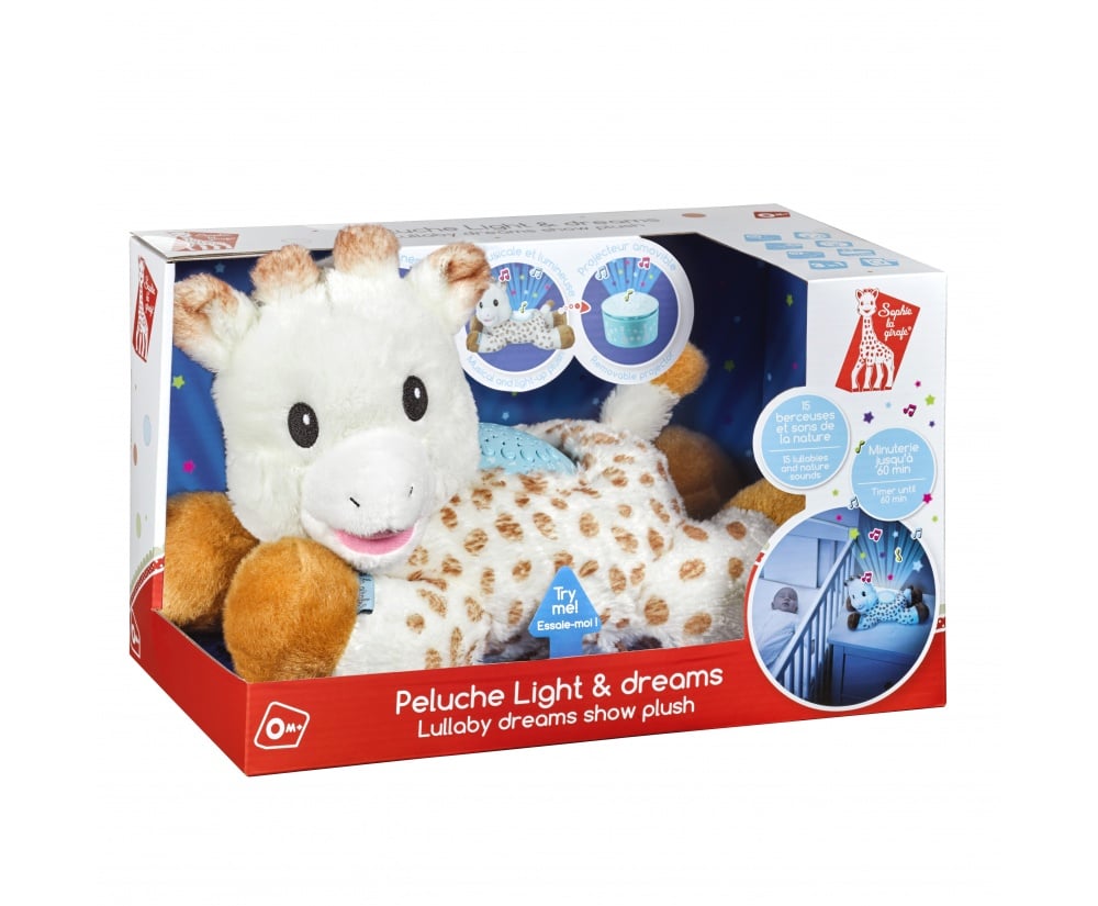 Βρεφικό παιχνίδι Σόφι η καμηλοπάρδαλη με φωτισμό και ήχους για νανούρισμα 0+μηνών Sophie la Girafe