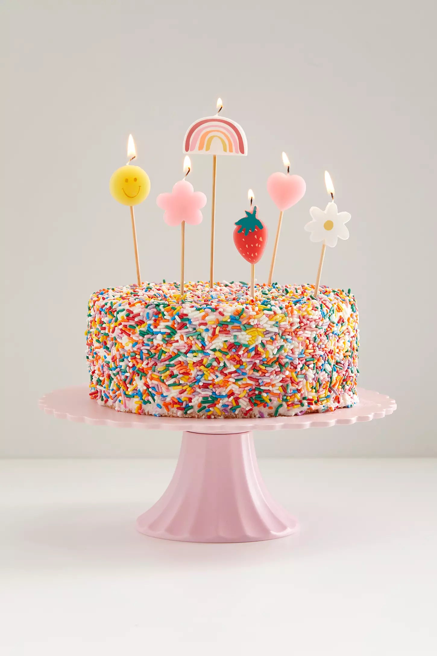 Παιδικά Κεράκια για πάρτι Happy Face Icons (6τμχ)