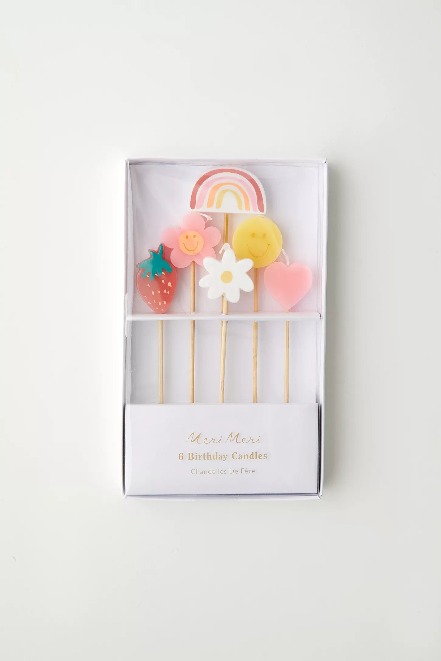 Παιδικά Κεράκια για πάρτι Happy Face Icons (6τμχ)