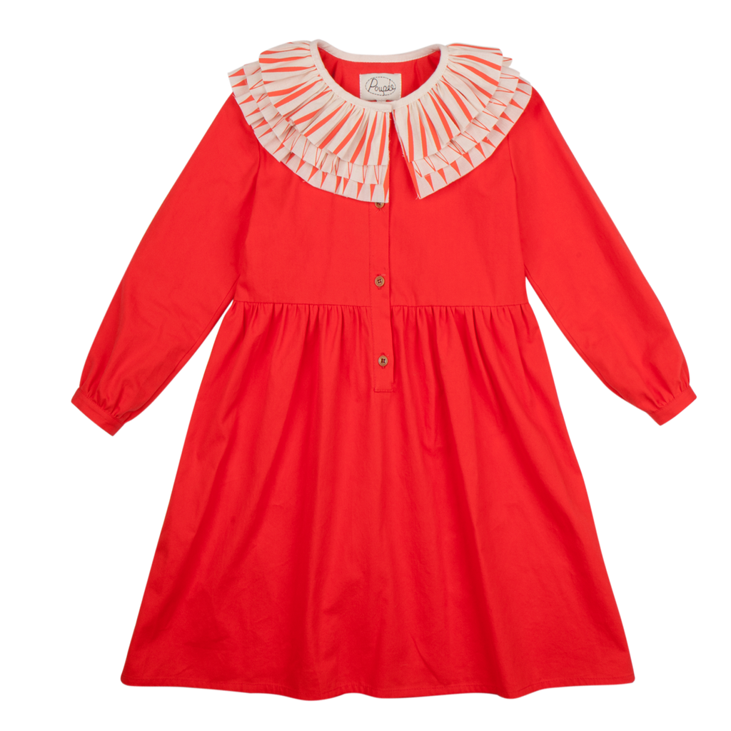 Kid's cotton twill Arlequin Dress 4-12 years