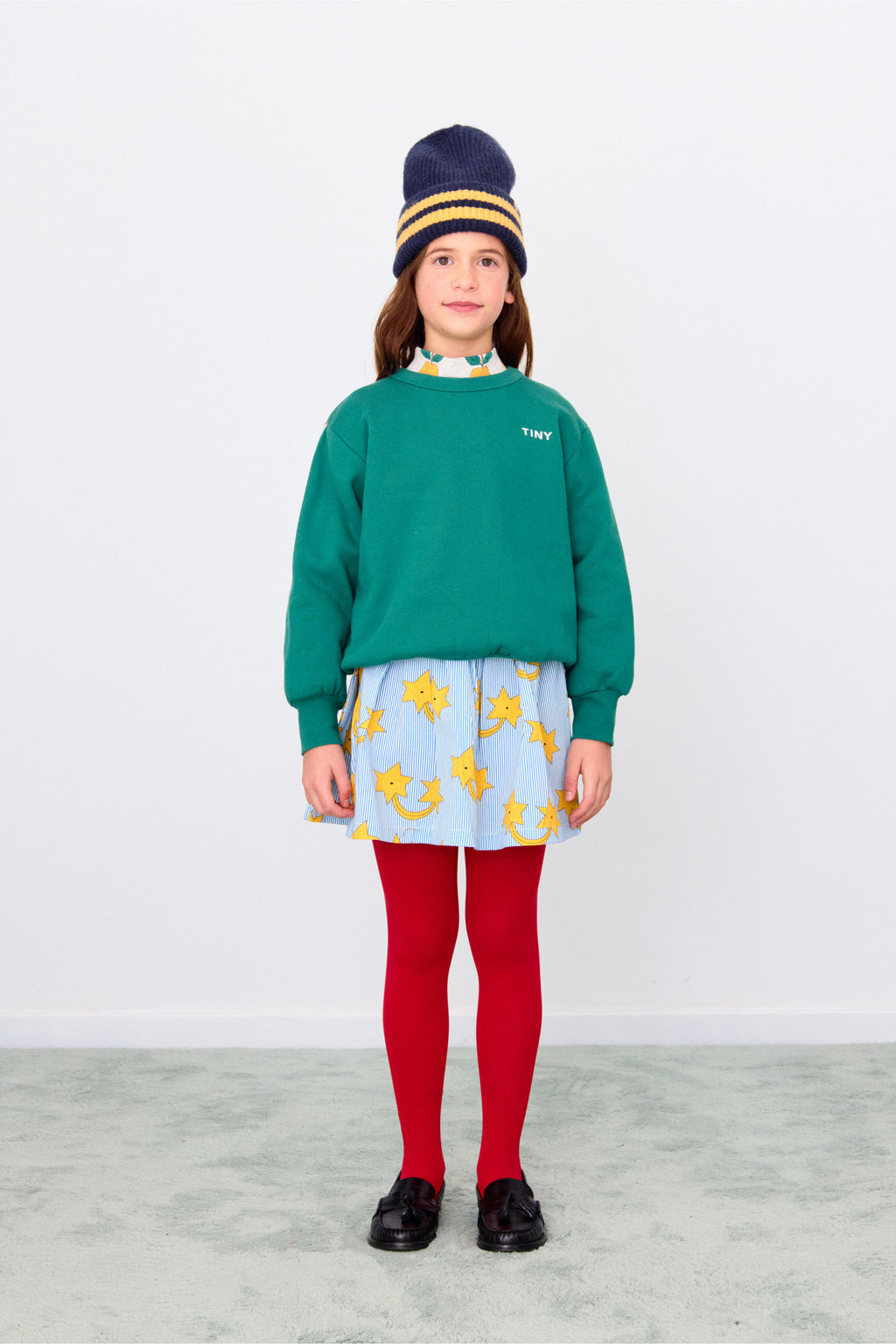 Παιδικό old school φούτερ Dark Green  3-12 ετών Tinycottons