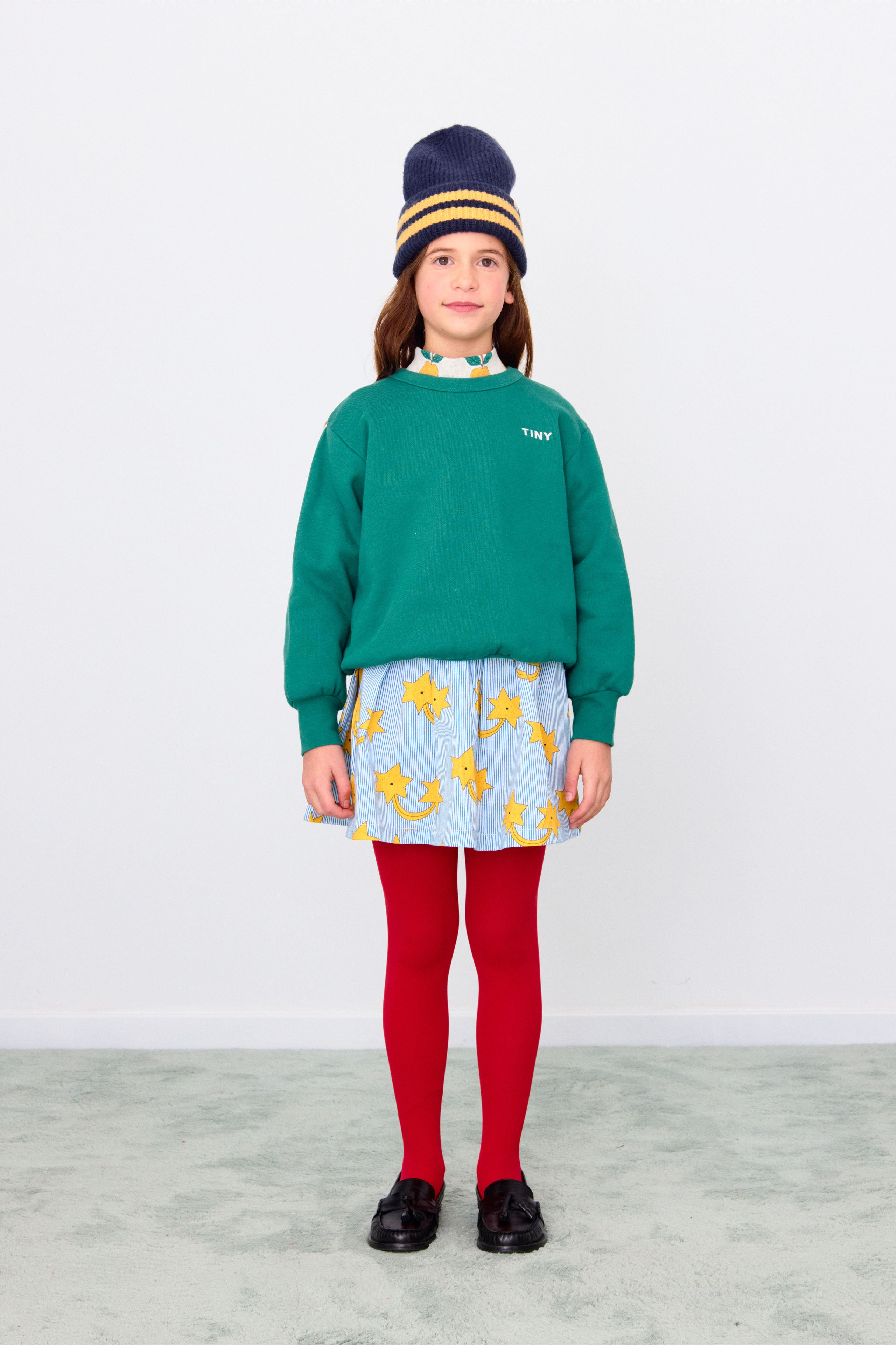 Παιδικό old school φούτερ Dark Green  3-12 ετών Tinycottons