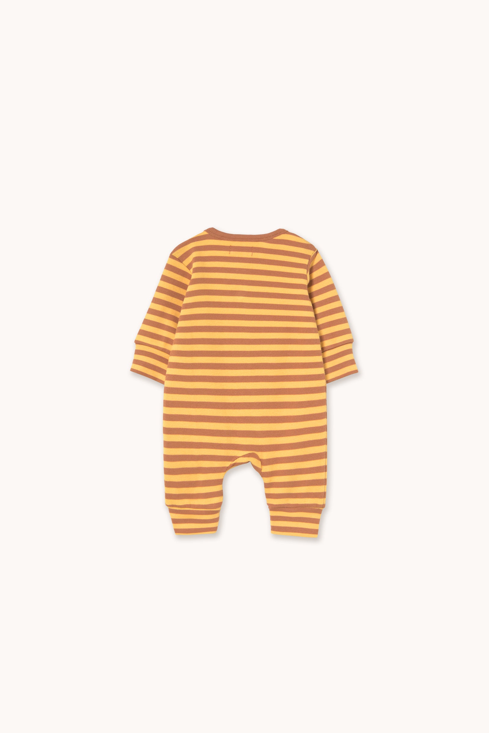 Baby's one piece stripes Rib Soft Yellow 6-24M Tinycottons 