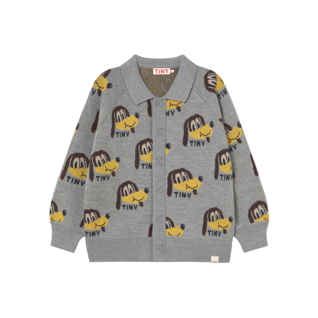 Παιδική πλεκτή μάλλινη ζακέτα Dogs 3-12 ετών Tinycottons