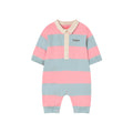 Βρεφικό ολόσωμο φορμάκι polo Stripes από οργανικό βαμβάκι 6-24μηνών Tinycottons