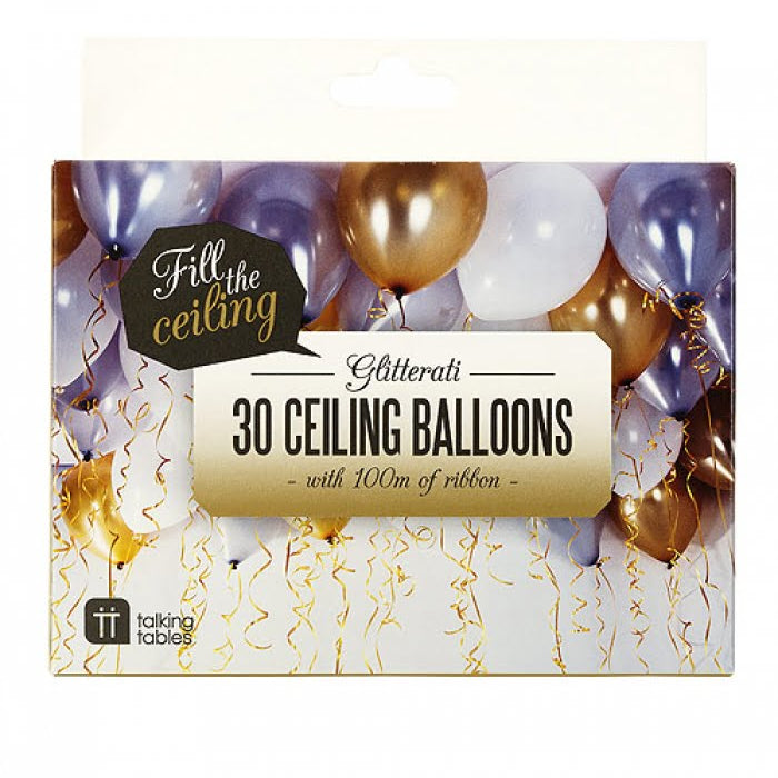 Μπαλόνια με μεταλλιζέ χρώμα