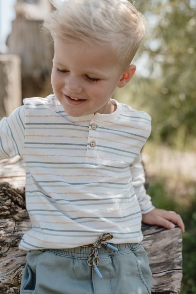 Παιδικό μακρυμάνικο μπλουζάκι με κουμπάκια Multi 1-4Years Little Dutch