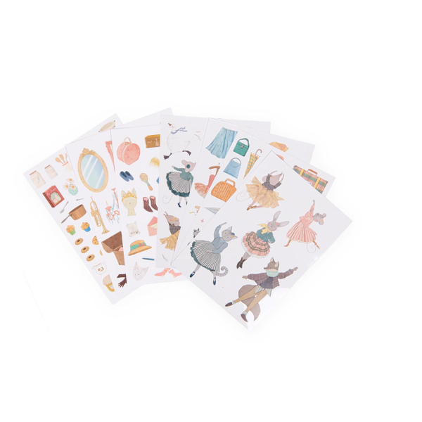 Βιβλίο Ζωγραφικής με Αυτοκόλλητα Ecole de Danse 3+ Moulin Roty