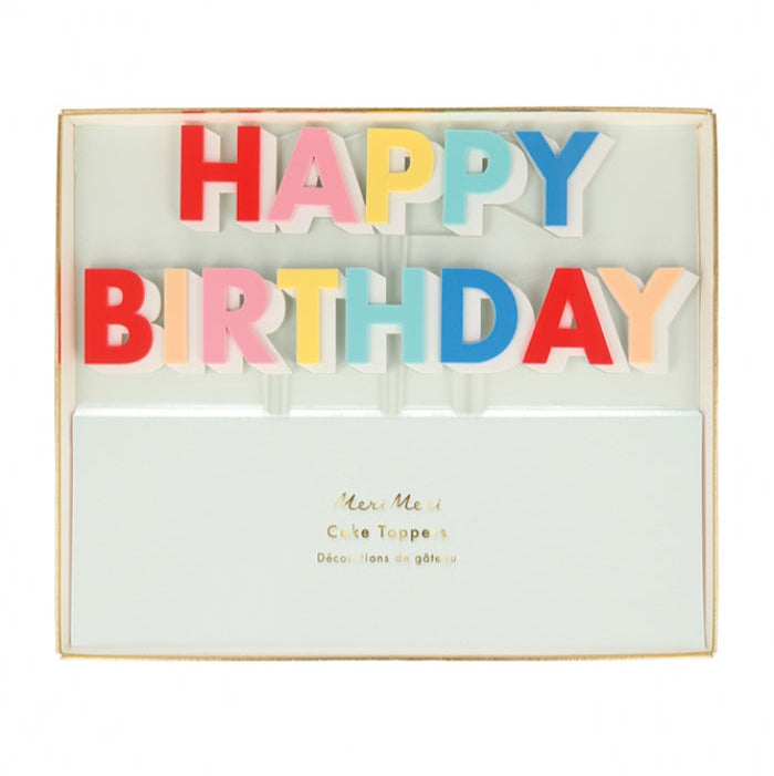 Cake Topper Happy Birthday, 2τμχ