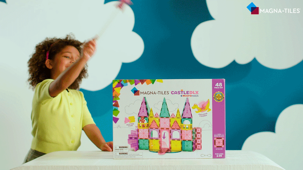 Μαγνητικό Παιχνίδι 48 κομματιών Castle DLX 3ετών+ Magna Tiles 242048