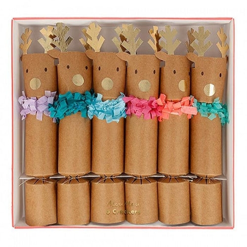 Crackers Reindeer Fringe, 6τμχ