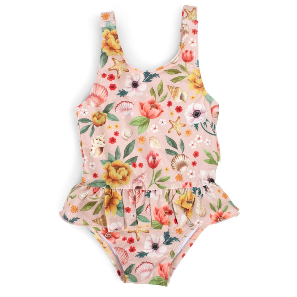 Kid's one-piece swimsuit Eva Ocean Blossom 1-4 years Filibabba