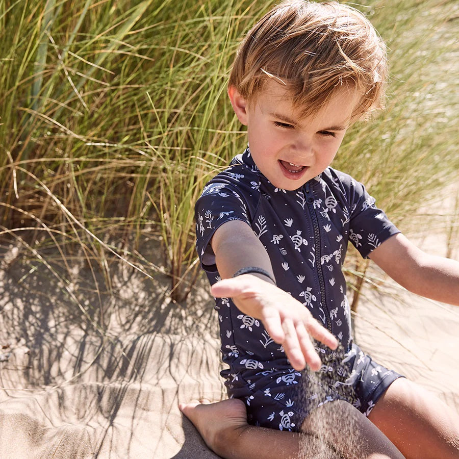 Παιδικό ολόσωμο μαγιό με αντιηλιακή προστασία UV50-Fresk Turtle-3M-5Y