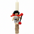 Children's handmade candle The Strong Man-30cm