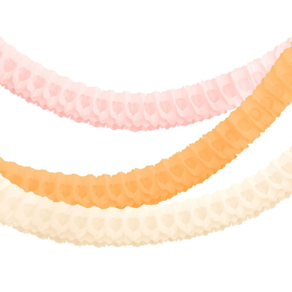 Σετ Διακοσμητική χάρτινη γιρλάντα για παιδικό πάρτι Honeycomb 3m