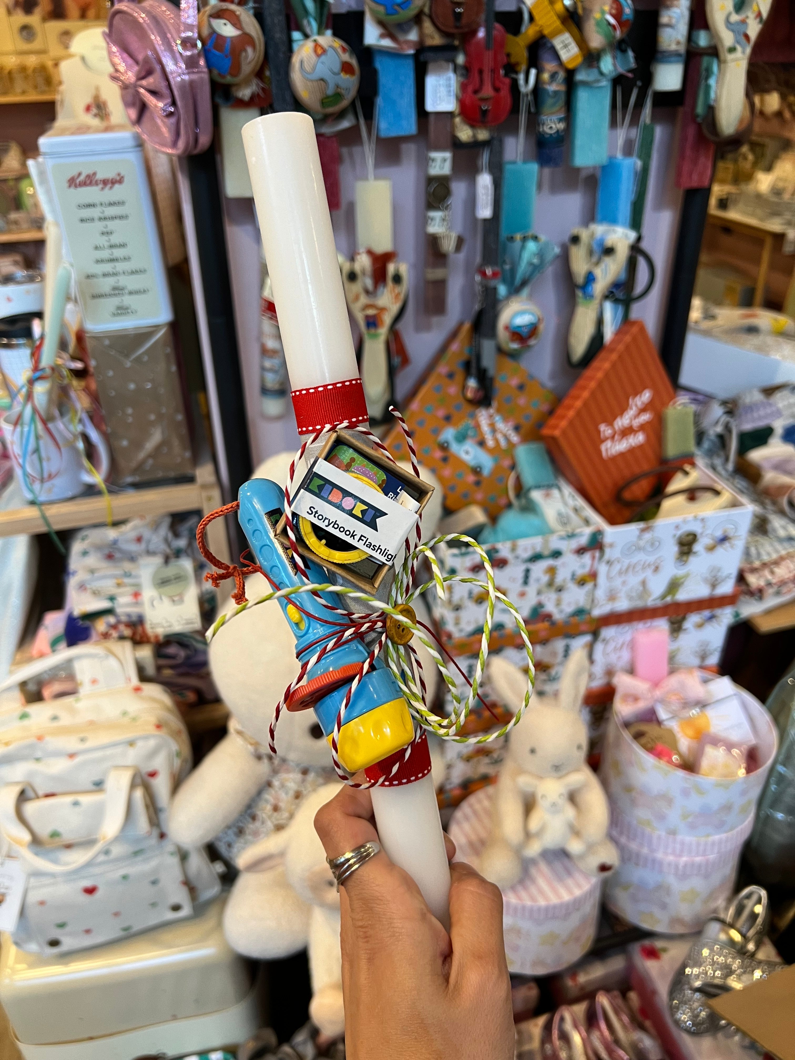 Handmade Easter Candle Viewmaster-Projection Lens