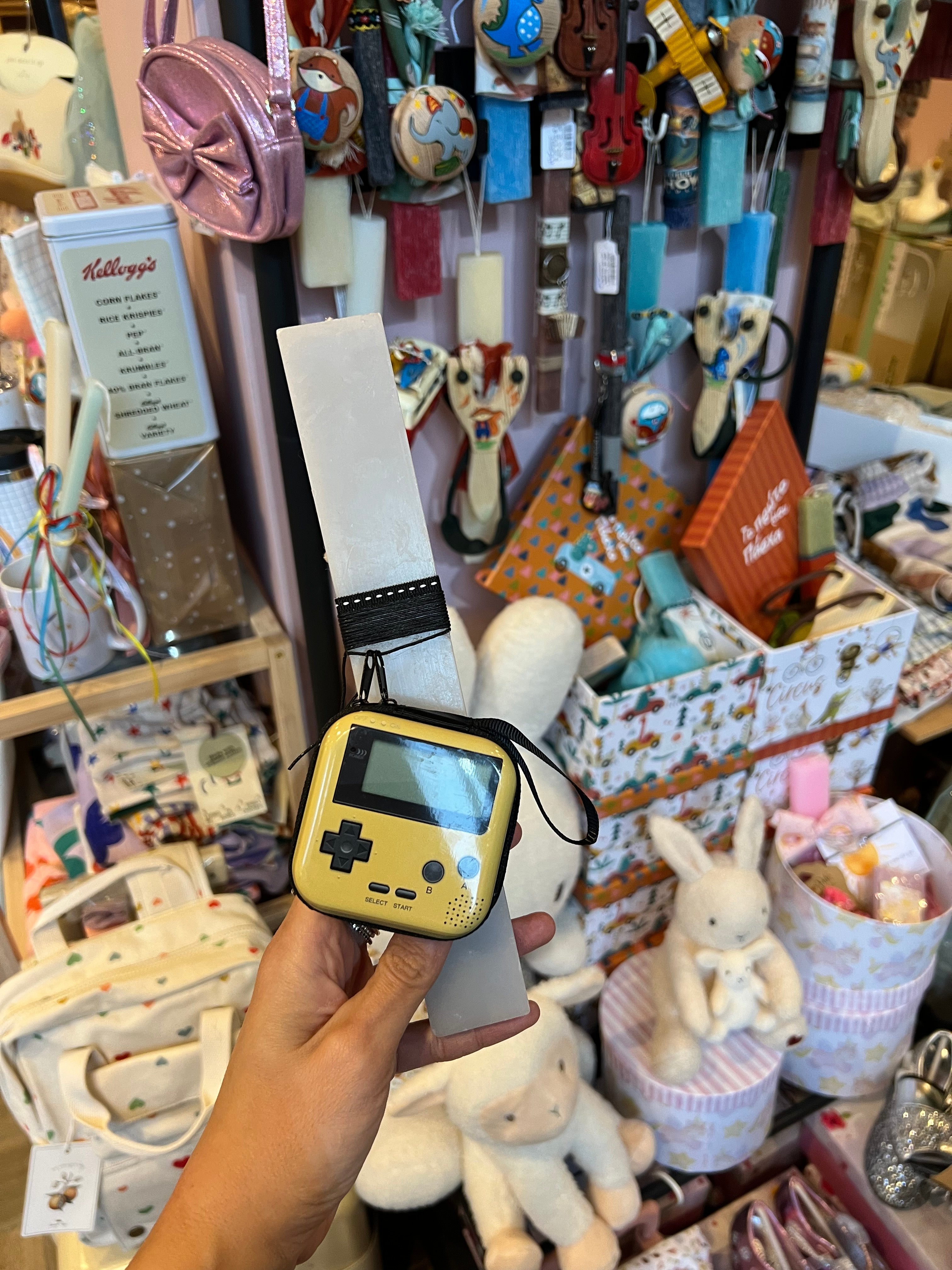 Χειροποιητη Πασχαλινή Λαμπάδα πορτοφολάκι Nintendo