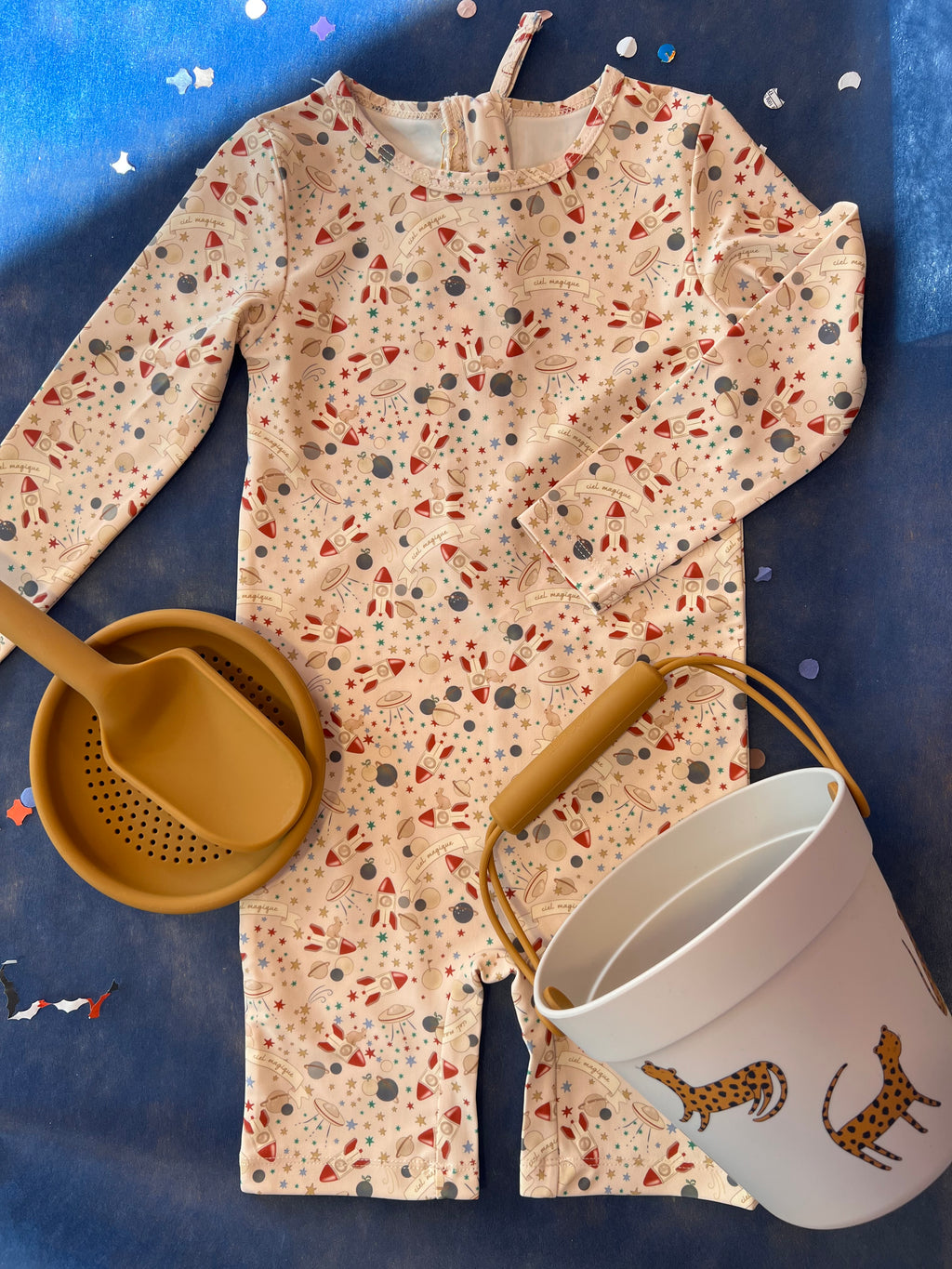 Children's onesie swimsuit Ciel Magique Bleu 6M-10Y Konges Slojd