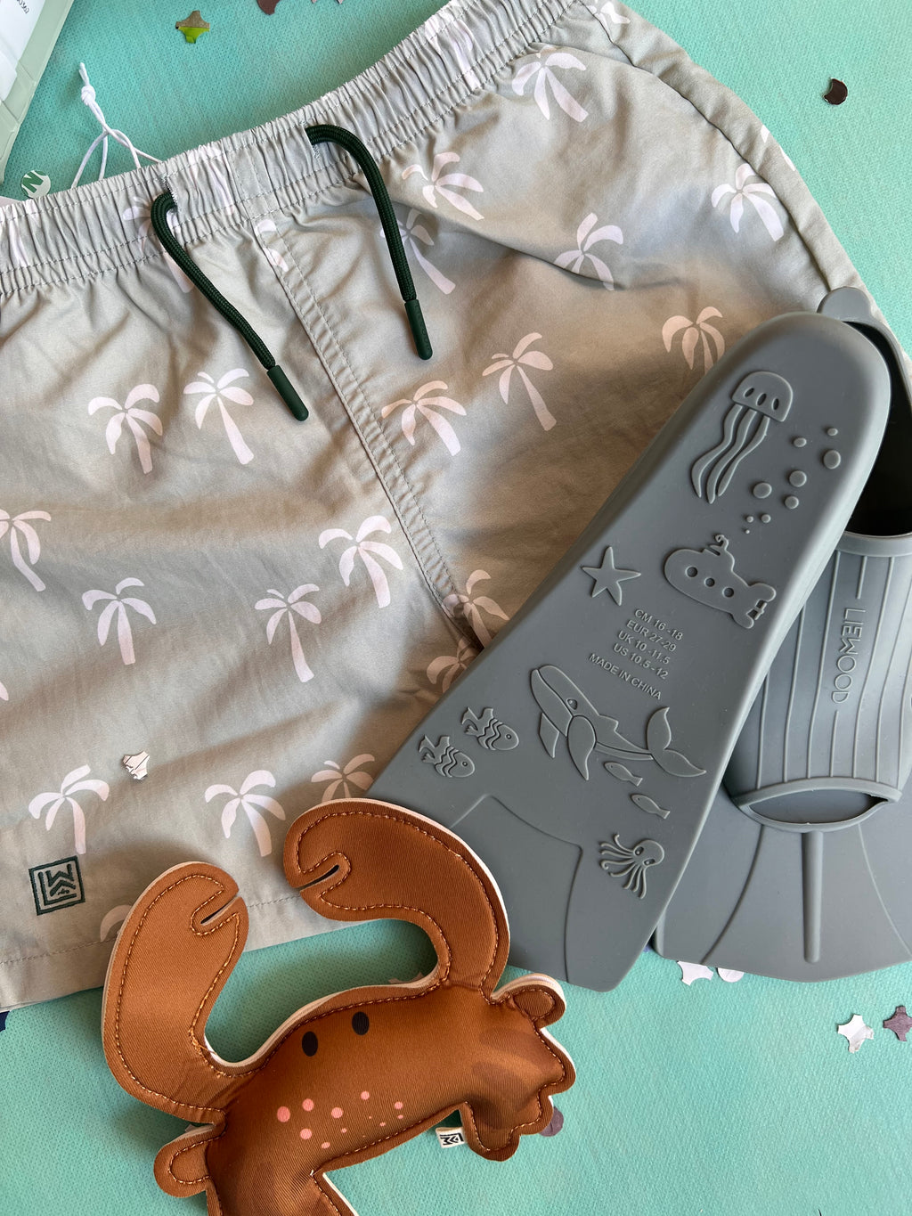 Children's swimming shorts Miami/Dusty Mint 12M-10Years - Liewood