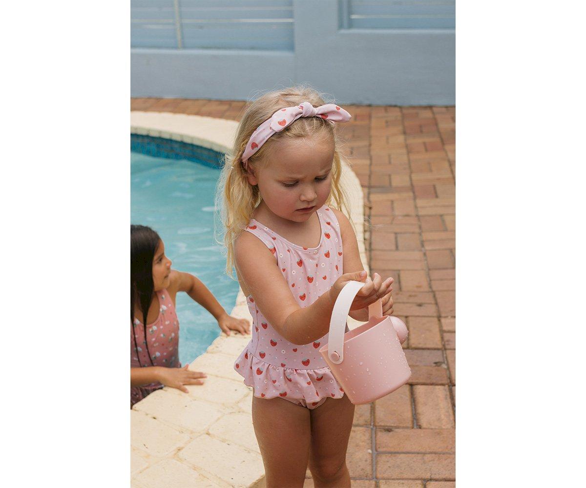 Παιδικό μαγιό ολόσωμο με προστασία από τον ήλιο UPF 50+ 2-3 ετών Strawberries Monnëka Μέγεθος S