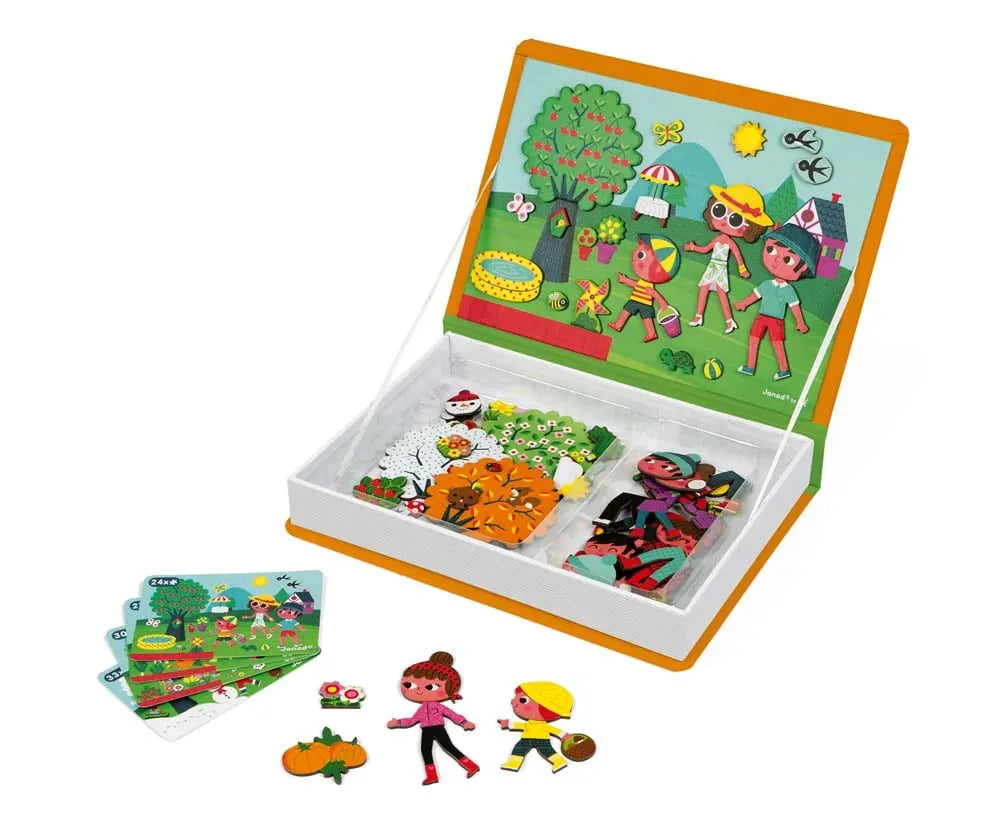 Παιδικό μαγνητικό βιβλίο 4 επόχες 3 ετών+ Janod