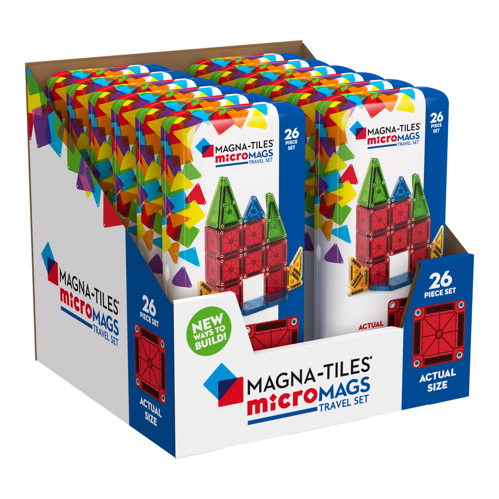 Μαγνητικό Παιχνίδι microMAGS Travel Set 26 Κομμάτια 3ετών+ Magna Tiles 244026