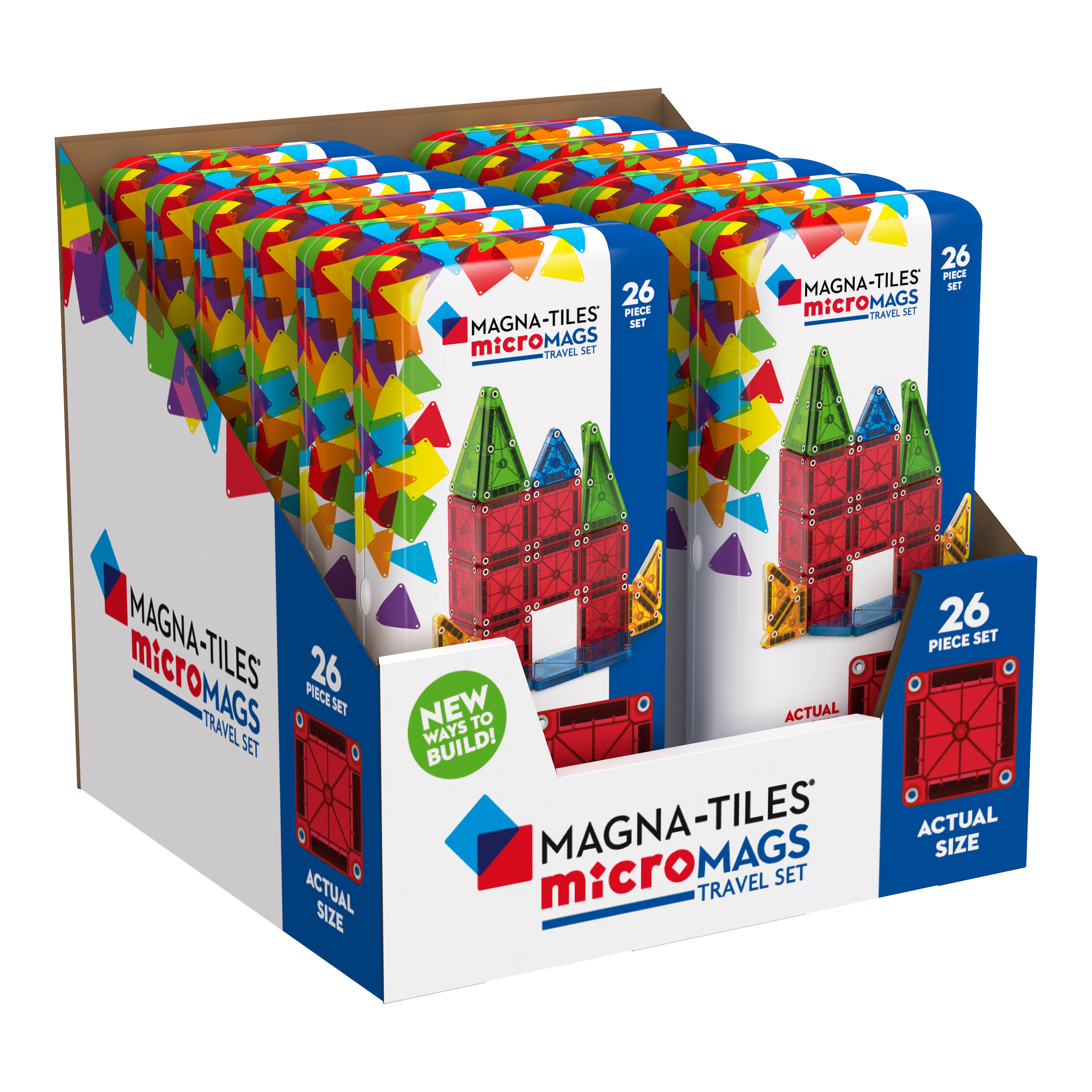 Μαγνητικό Παιχνίδι microMAGS Travel Set 26 Κομμάτια 3ετών+ Magna Tiles 244026