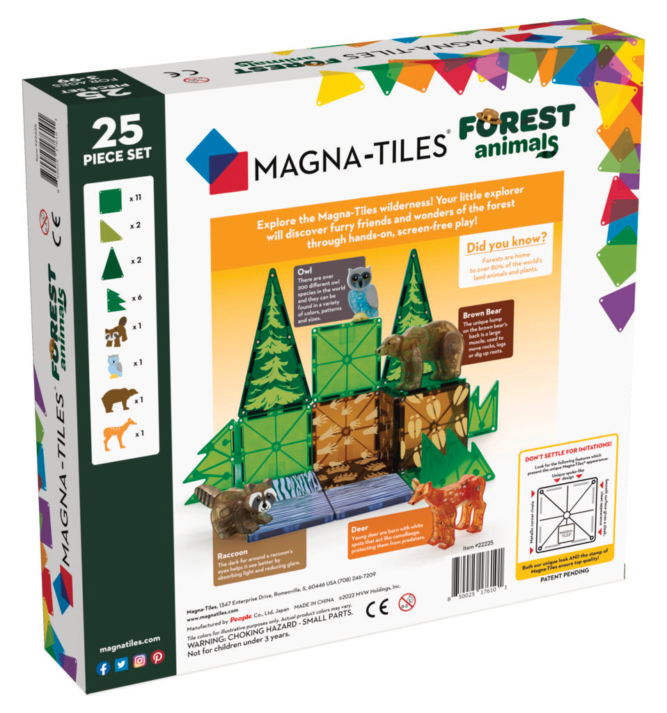 Magna-Tiles Forest Animals 25-Piece Set