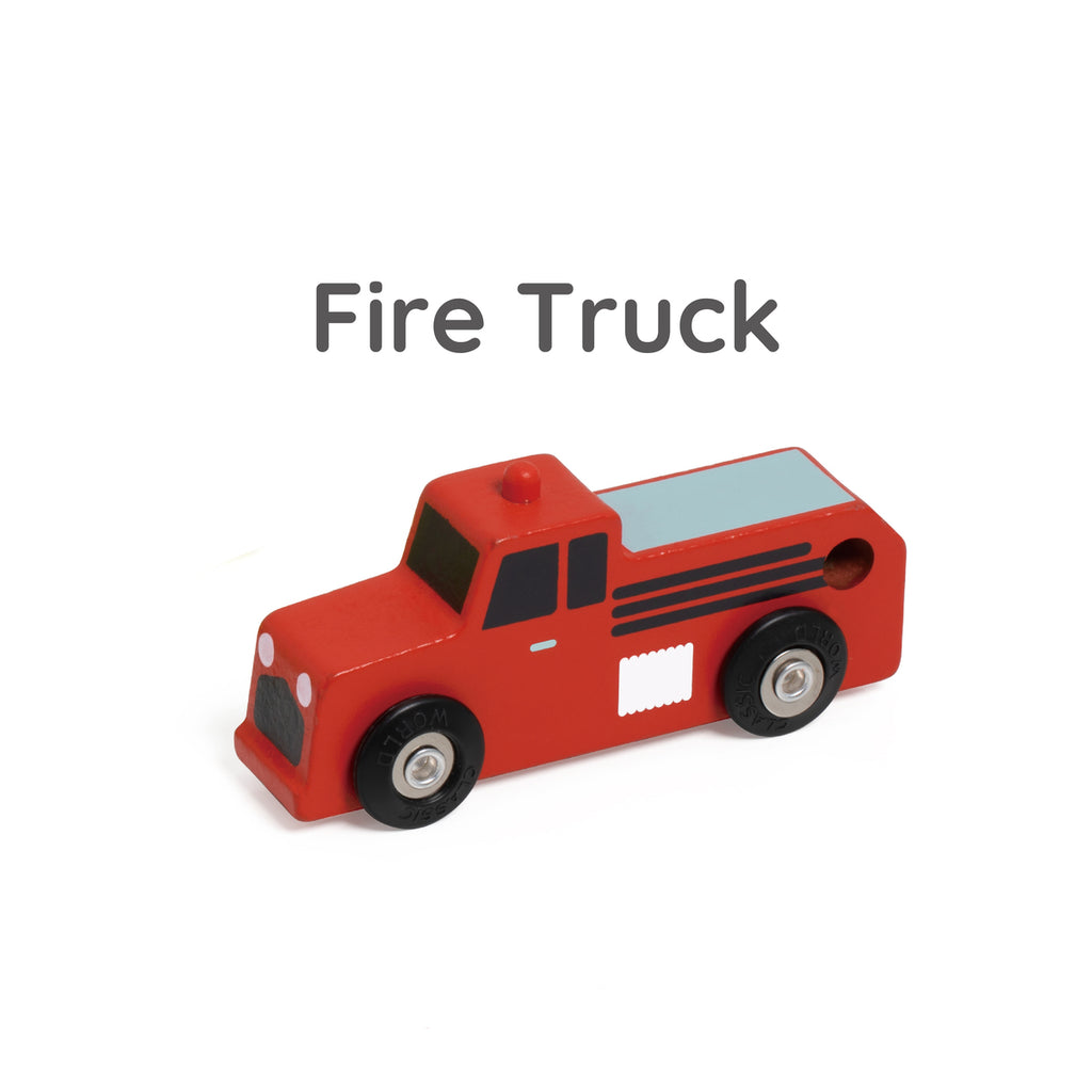 Ξύλινα παιδικά Οχήματα Διάσωσης 3 τμχ 18+ μηνών