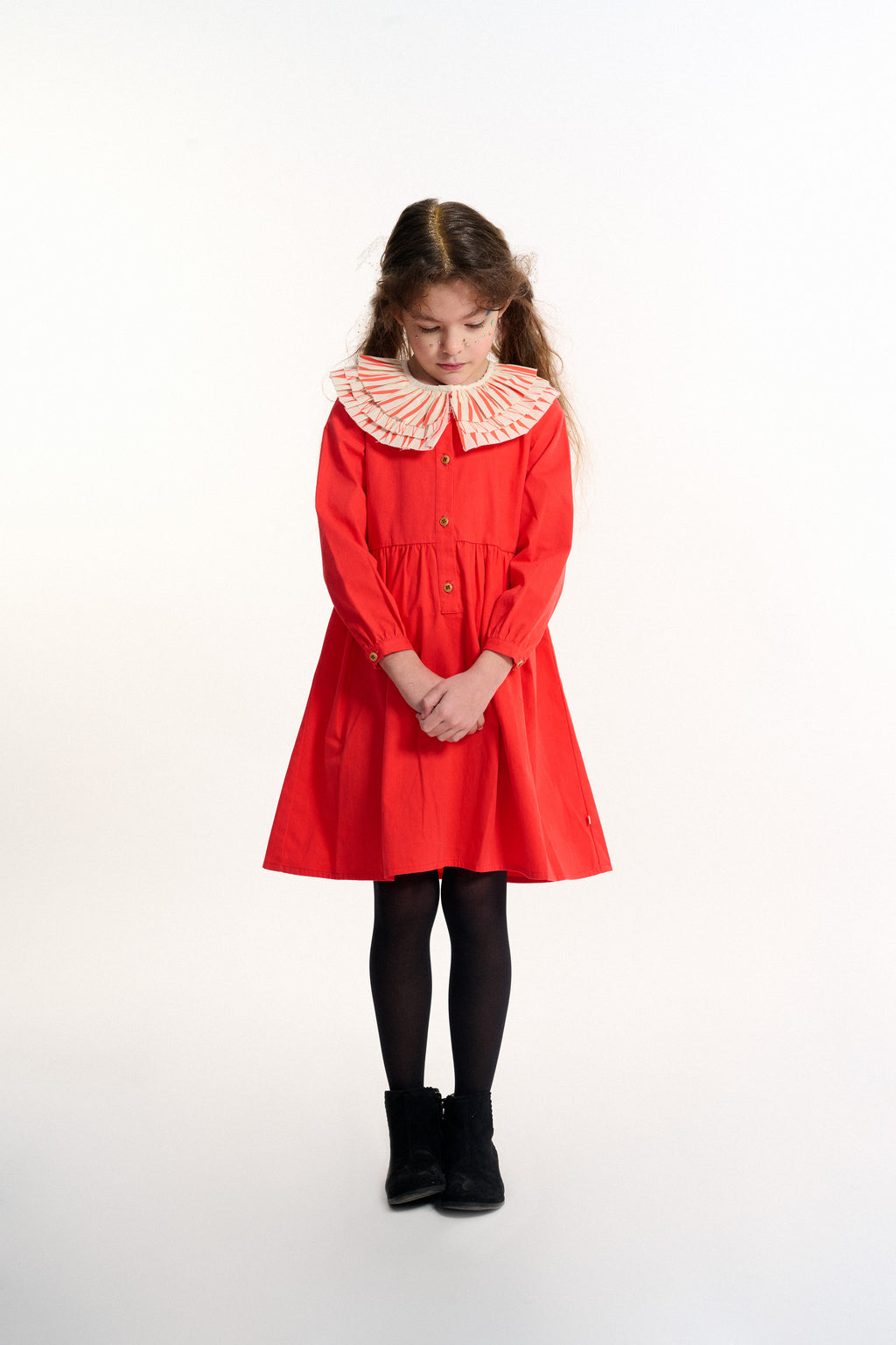 Kid's cotton twill Arlequin Dress 4-12 years
