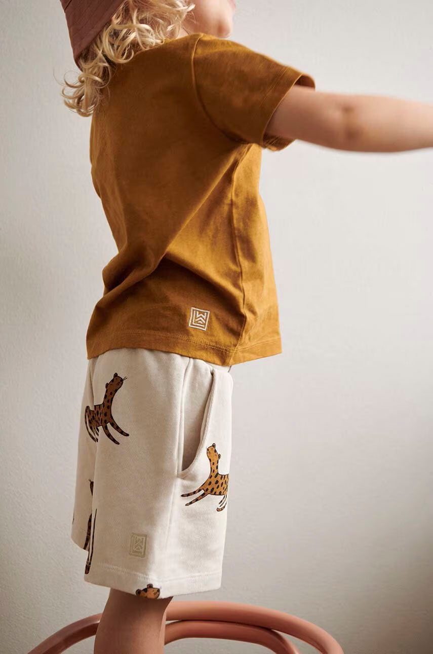 Gram Printed Sweatshorts - Leopard/Sandy  3M-10Y - Liewood
