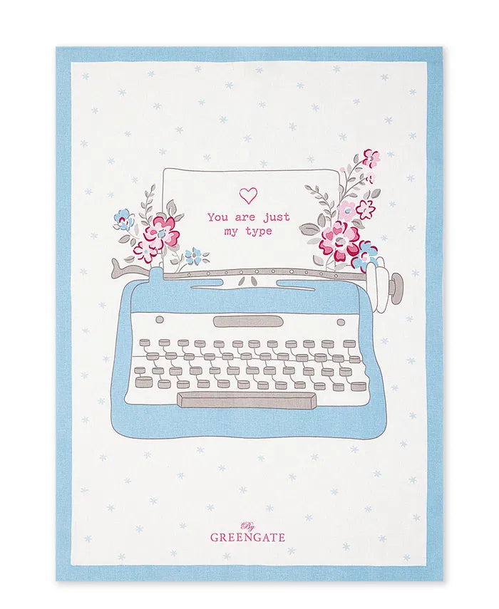 Ρετρο Πετσέτα Κουζίνας Γραφομηχανή (Tea Towel) -50cm