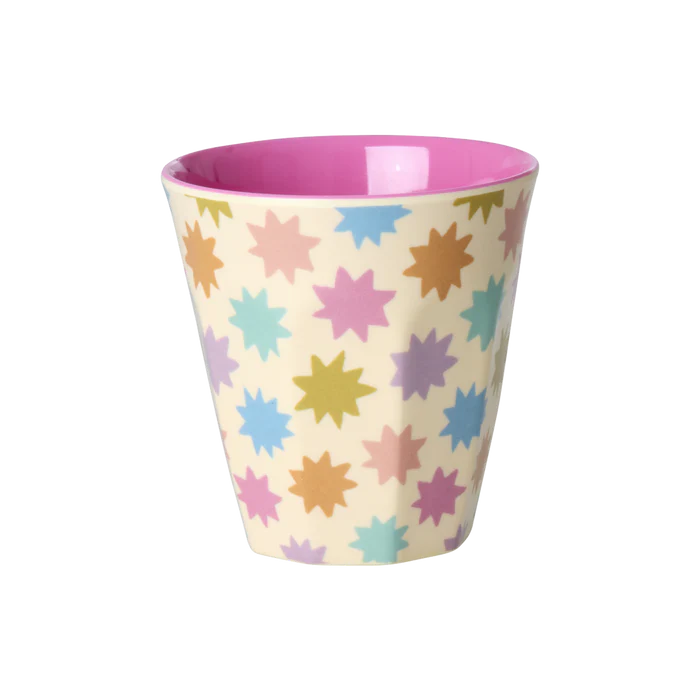 Σετ 6 Παιδικά ποτήρια μελαμίνης Λούνα Παρκ Pink 160 ml Rice