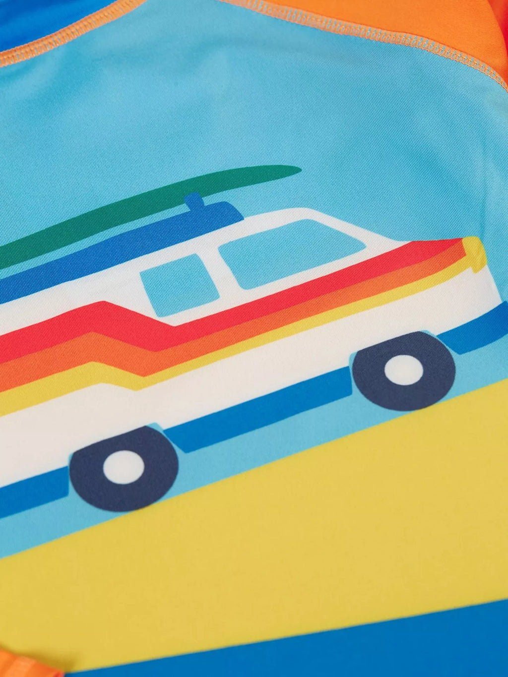 Παιδικό μαγιό μακρυμάνικο μπλουζάκι με προστασία UPF50+ Camper Van 2-8Y/ Recycled polyester